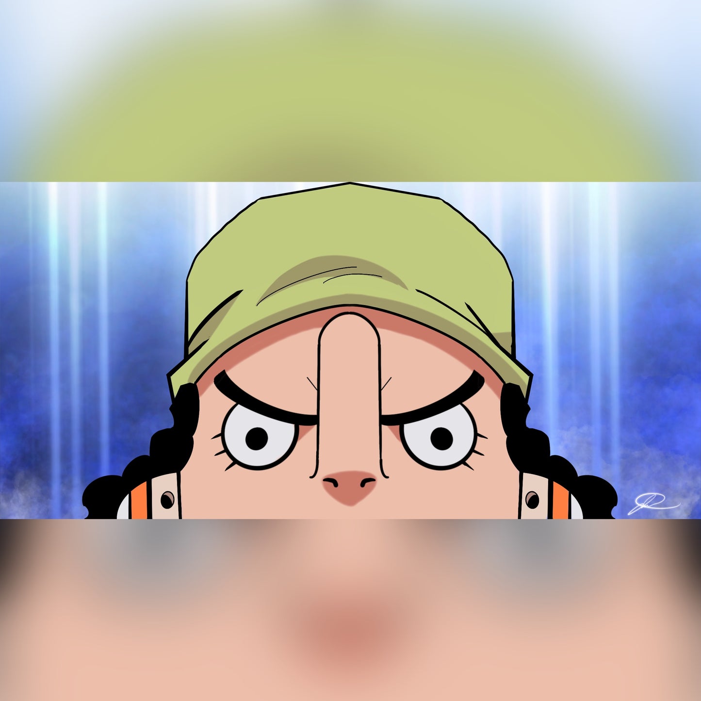 One Piece Peeker Stickers