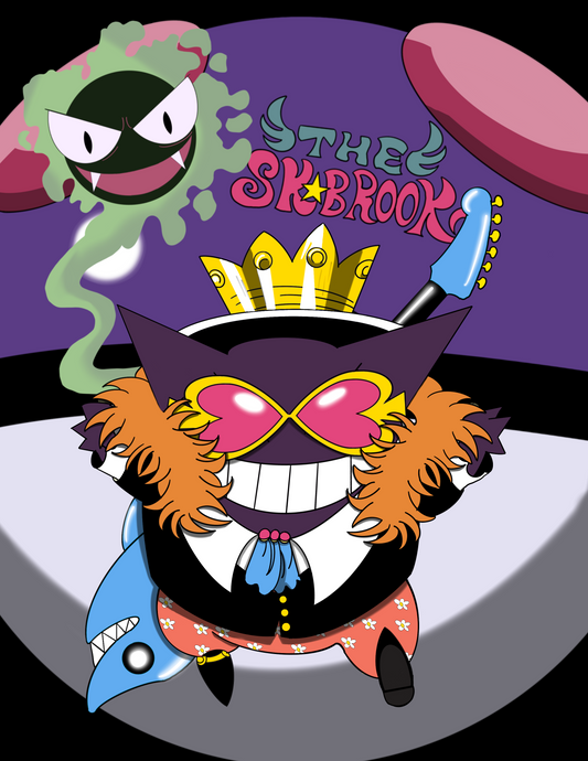 One Piece Brook x Pokémon Gengar