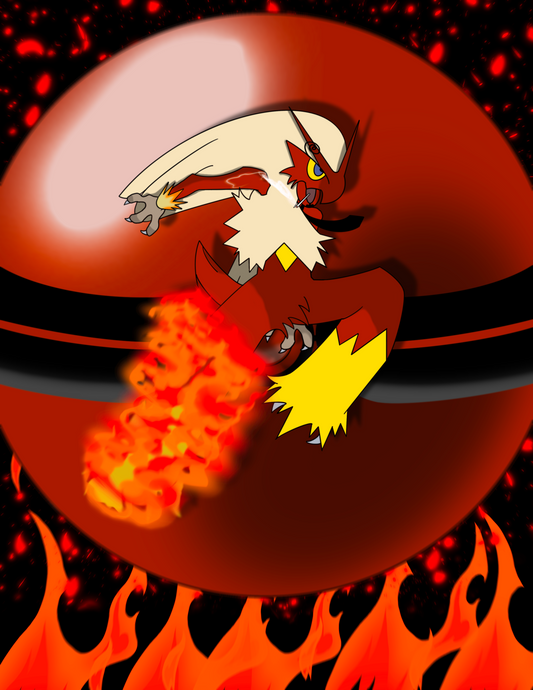 One Piece Sanji x Pokémon Blaziken