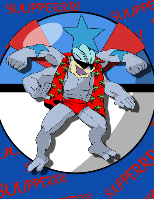 One Piece Franky x Pokémon Machamp